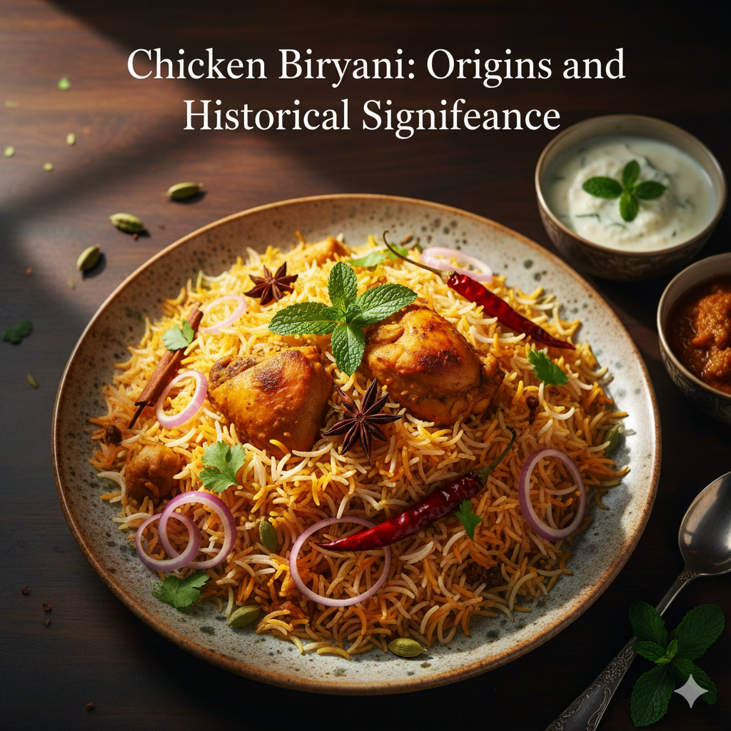 Chicken Biryani - Origins and Historical Significance