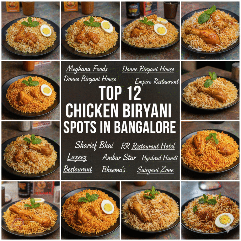 Top 12 Chicken Biryani Spots in Bangalore