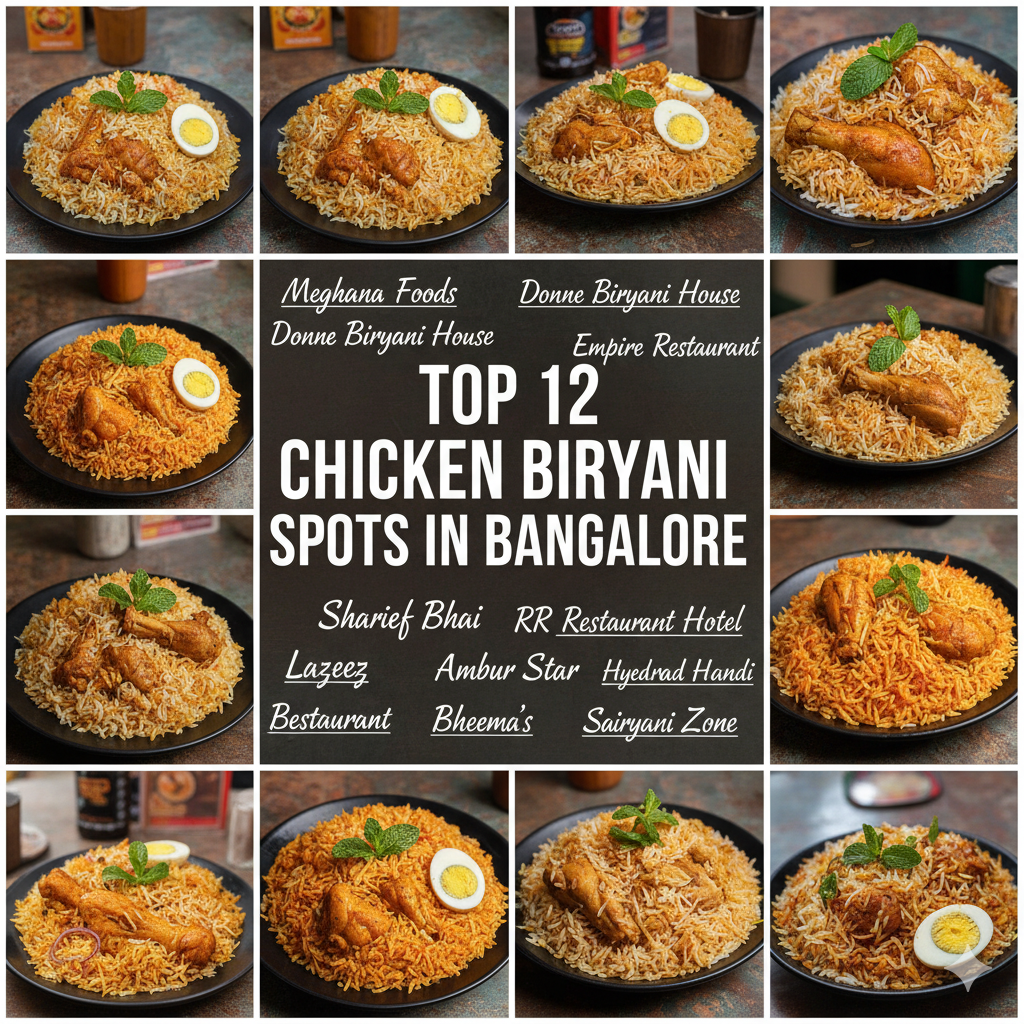 Top 12 Chicken Biryani Spots in Bangalore
